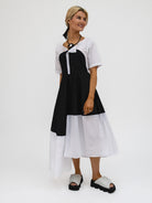 Xenia Design Dress RIKO Dress In White And Black From Xenia Design