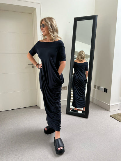 Xenia Design Dress Small Xenia ZUBO Dress in Charcoal