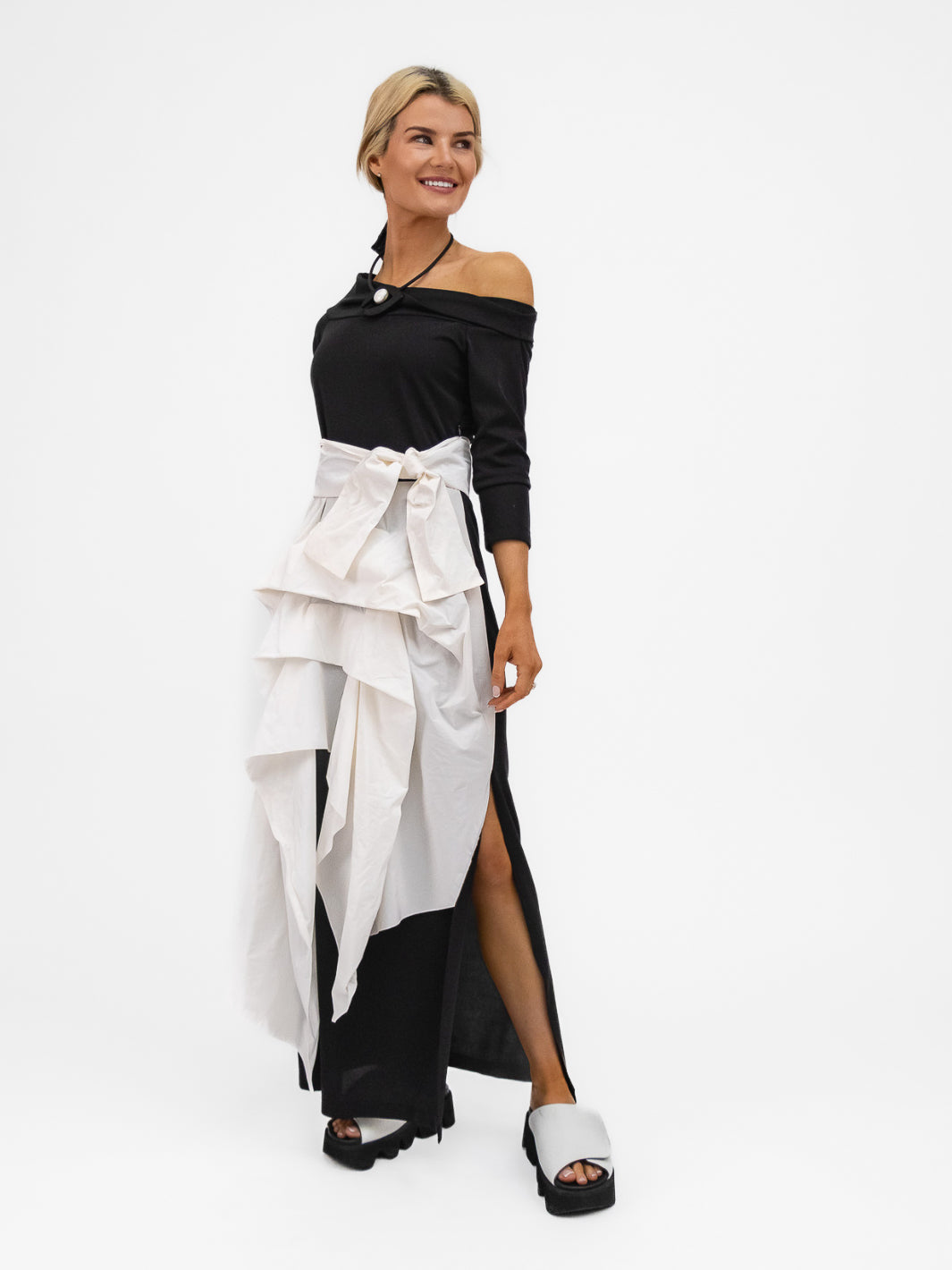 white christmas dresses ZAKA Dress In Black And White From XD Xenia Design – DIFFUSION