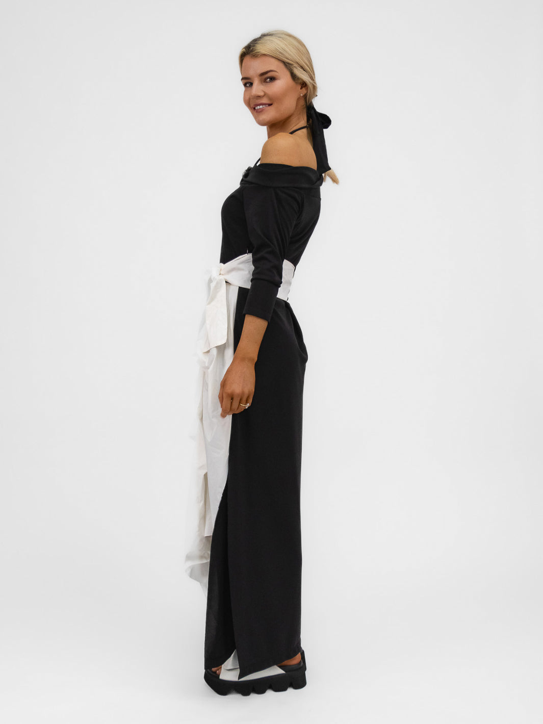 Xenia Design Dress ZAKA Dress In Black And White From Xenia Design