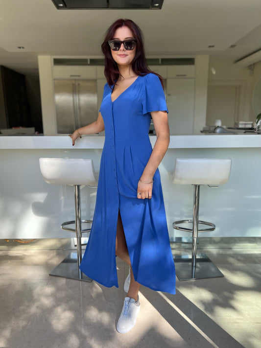 Yerse Dress Yerse Tea Dress in Blue